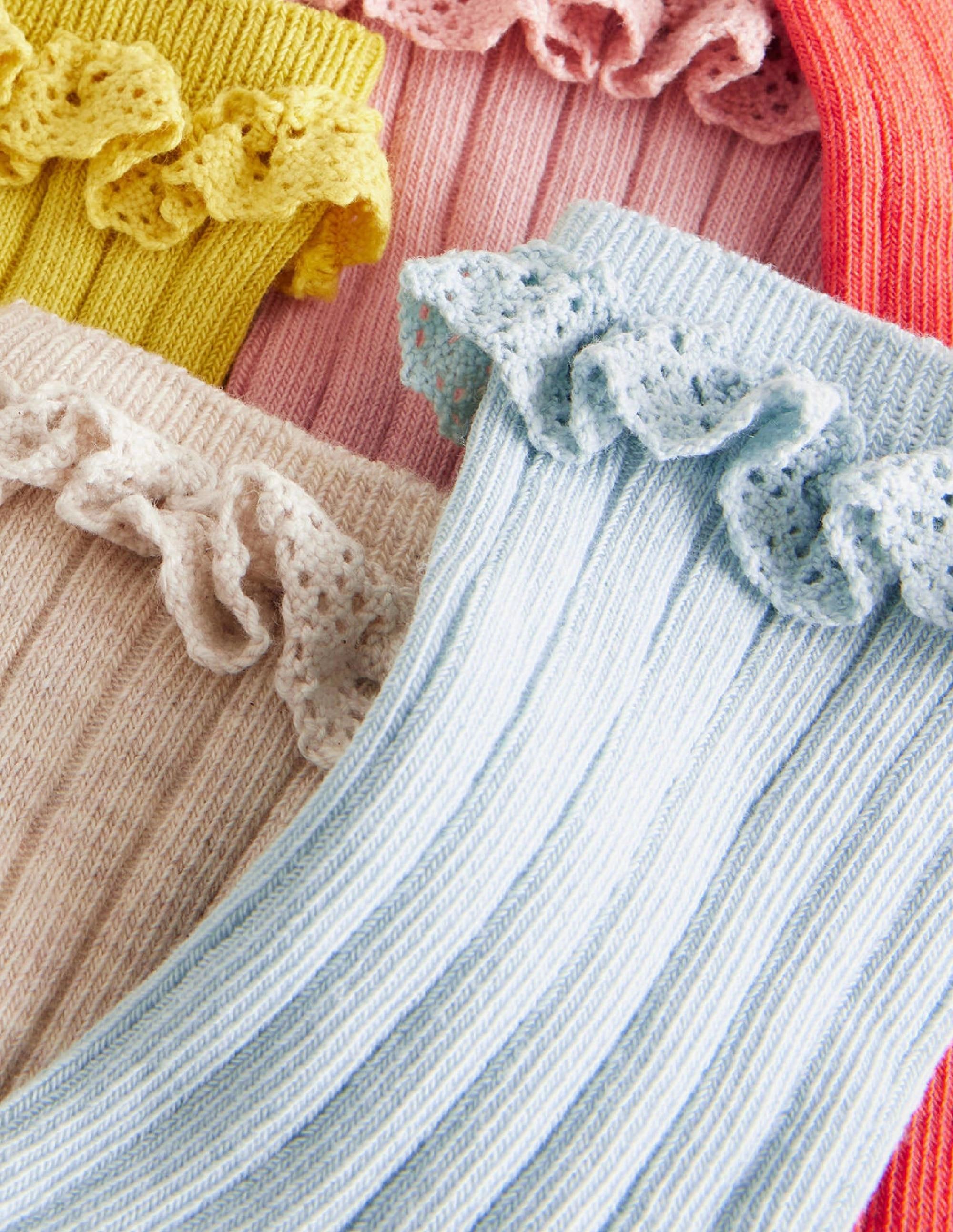 5-Pack Frilly Socks-Multi