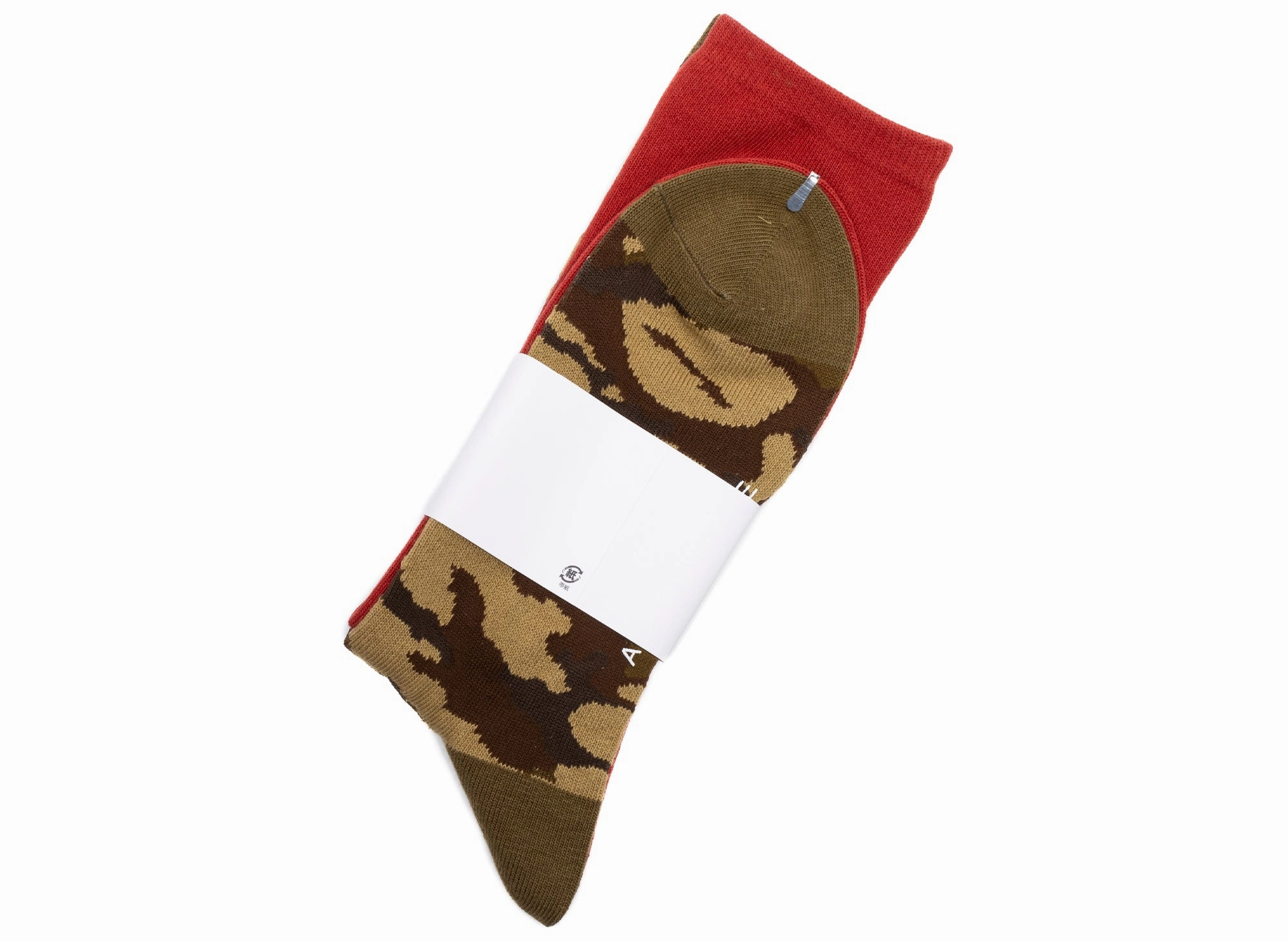 A Bathing Ape 1st Shark Socks in Red