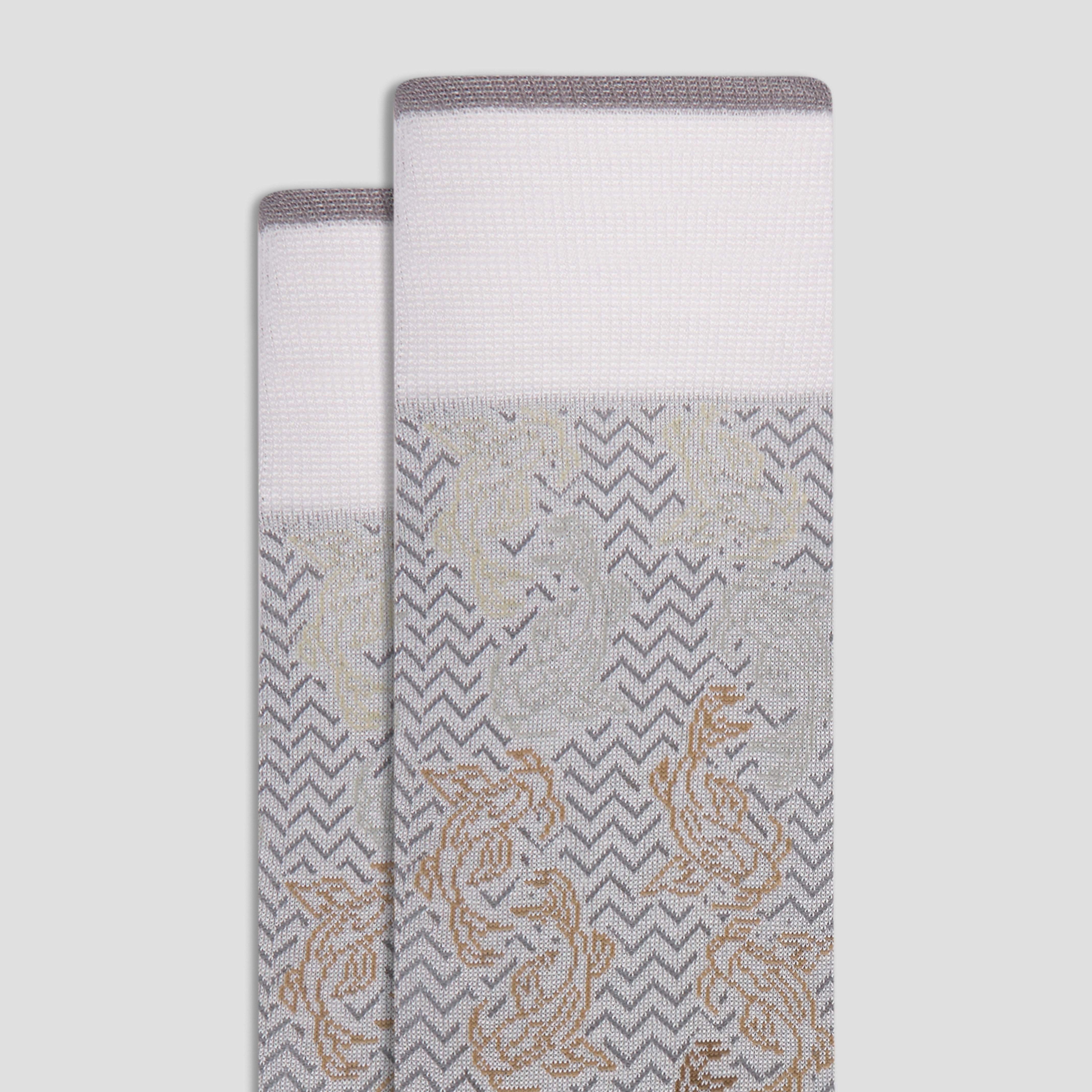 Chevron Abstract Mid-Calf Socks