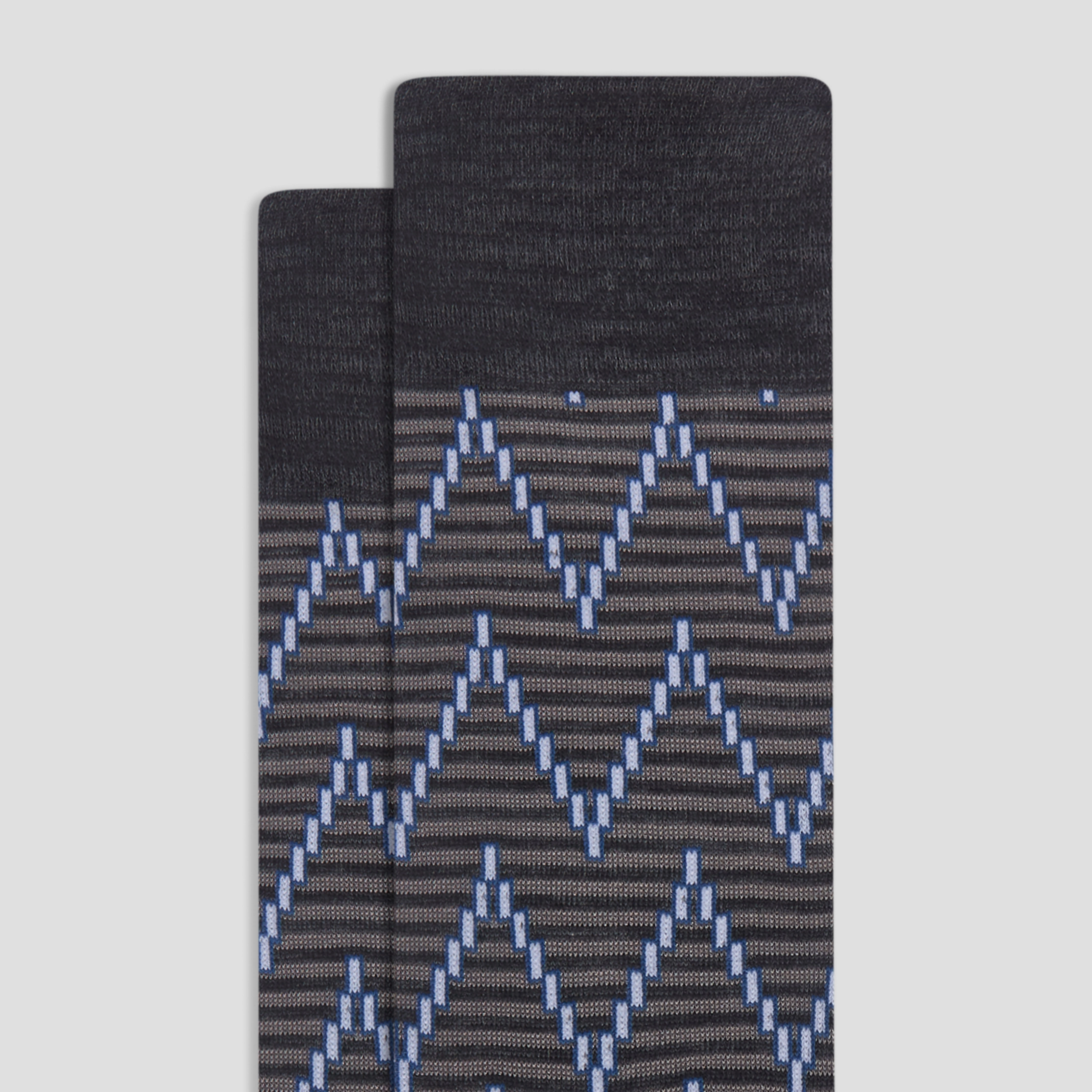 Chevron Stripe Mid-Calf Socks