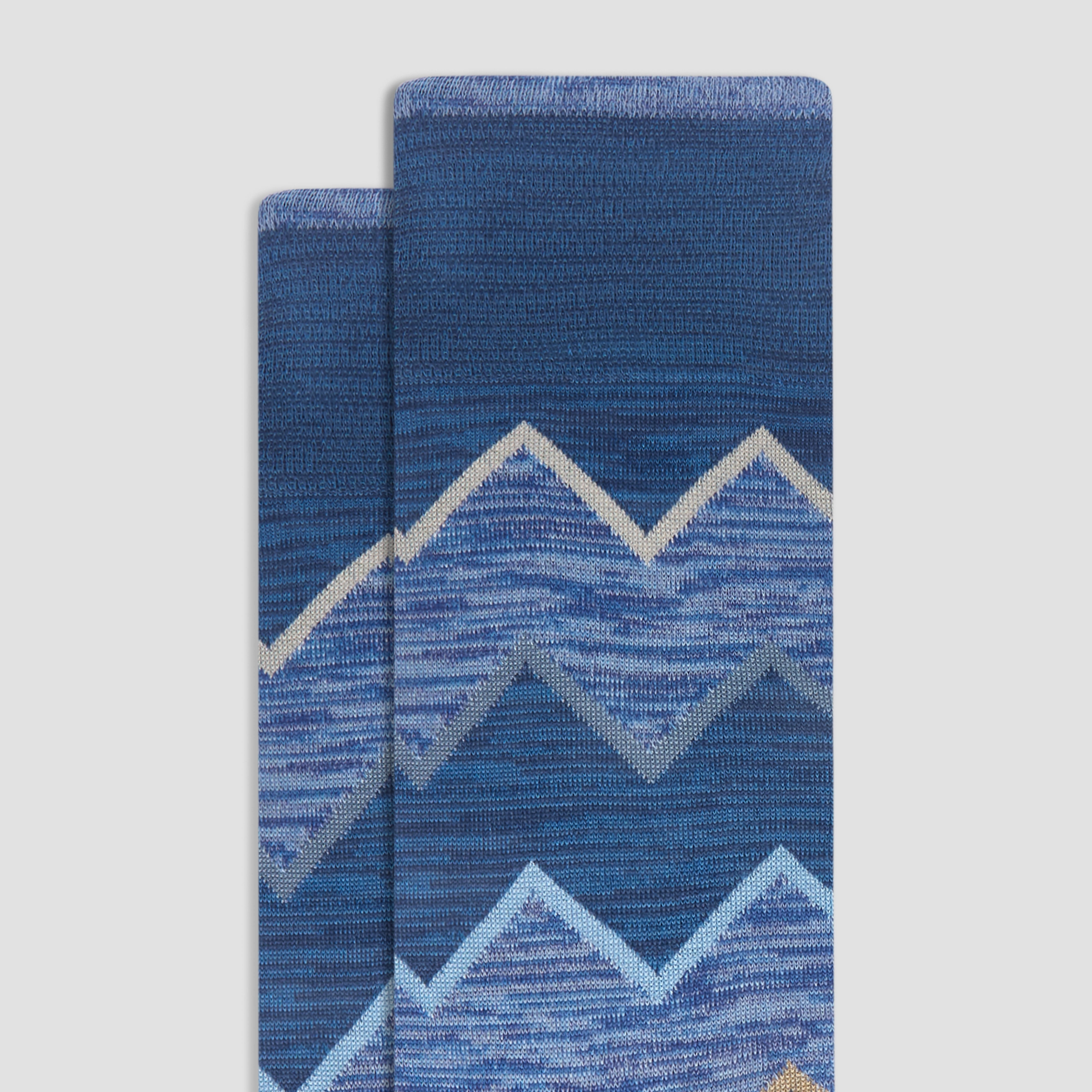 Chevron Stripe Mid-Calf Socks