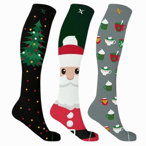 Christmas Parties Compression Socks (3-Pairs)