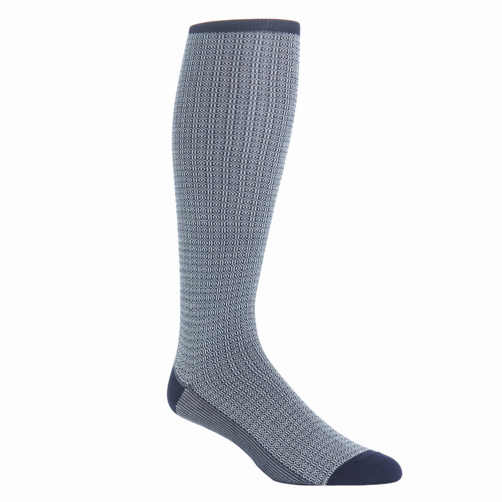 Classic Navy with Ash Chain Link Cotton Sock Linked Toe OTC