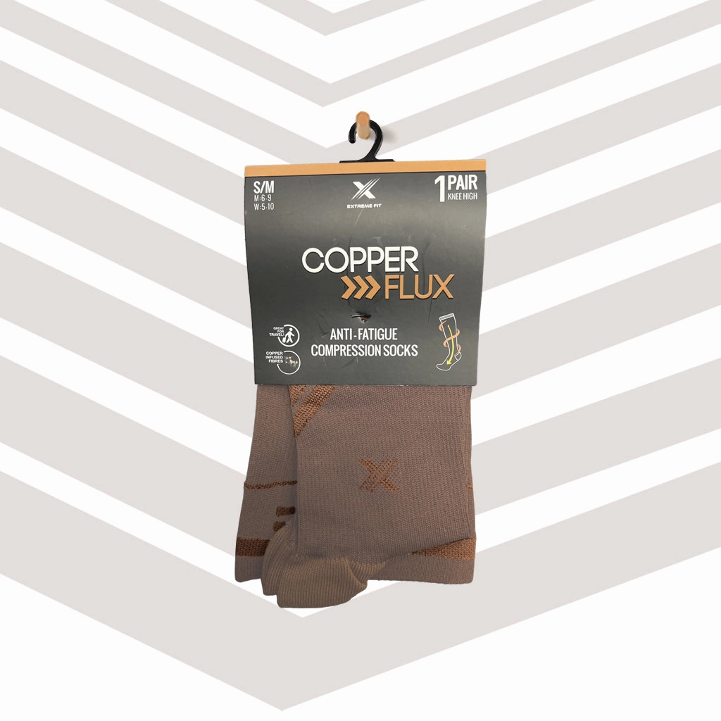 Copper Compression Striped Knee-high Socks