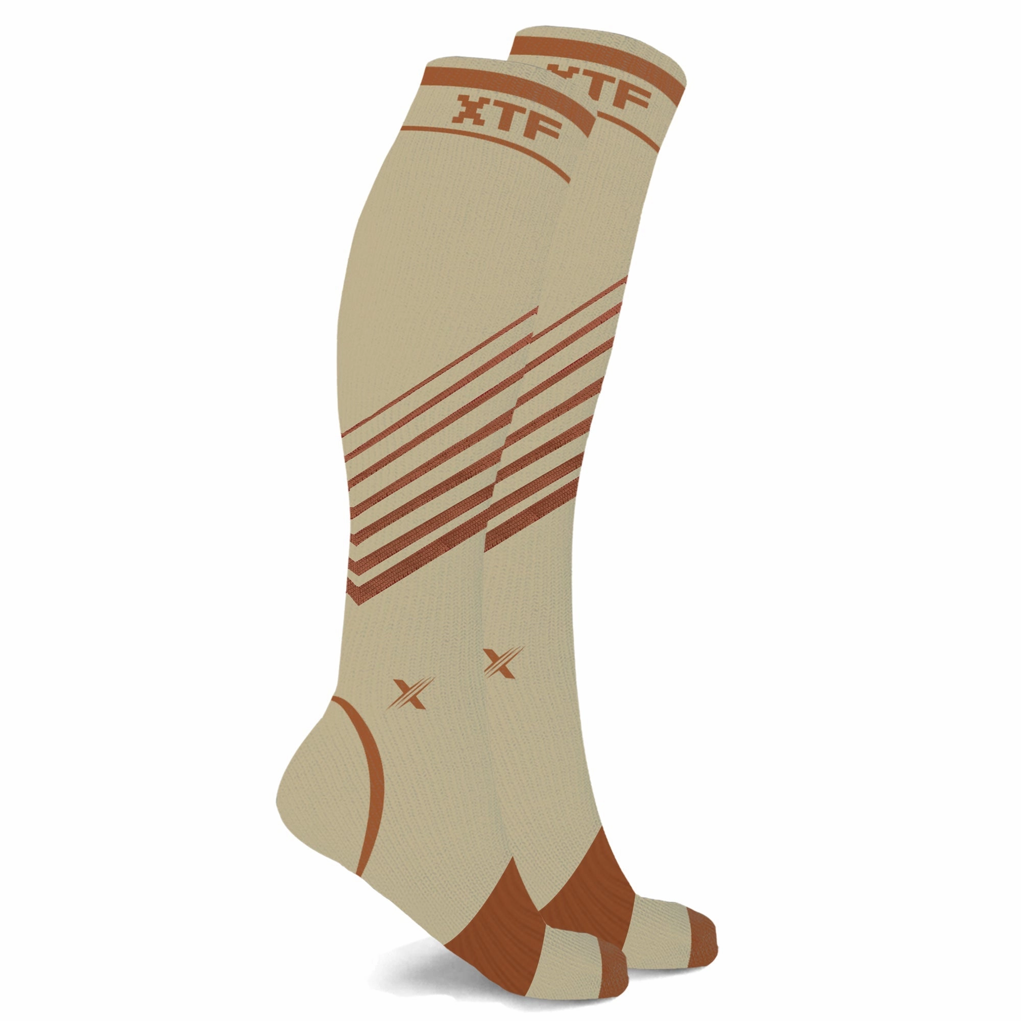 Copper Compression Striped Knee-high Socks