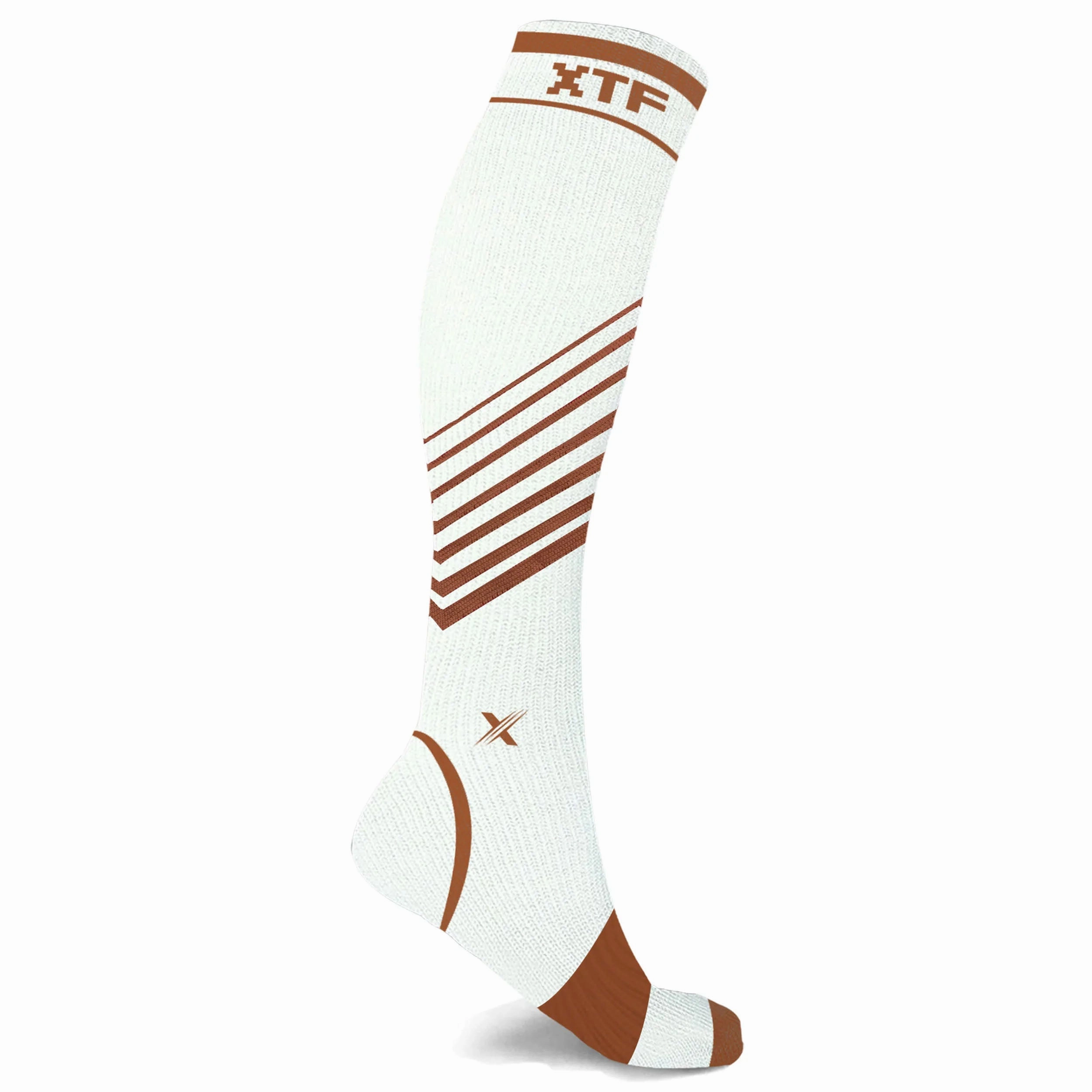 Copper Compression Striped Knee-high Socks