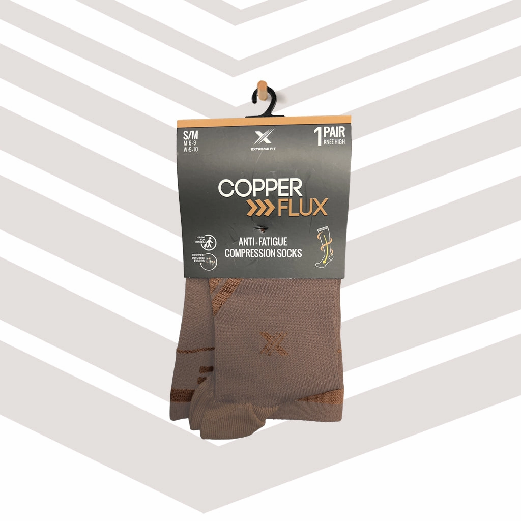 Copper Compression Striped Knee-high Socks