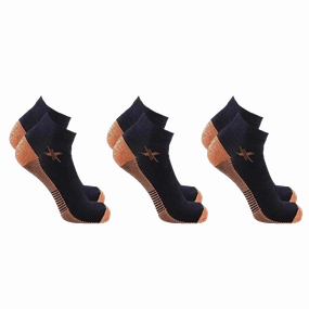 Copper-Infused Compression Socks - Low Cut (3-Pairs)