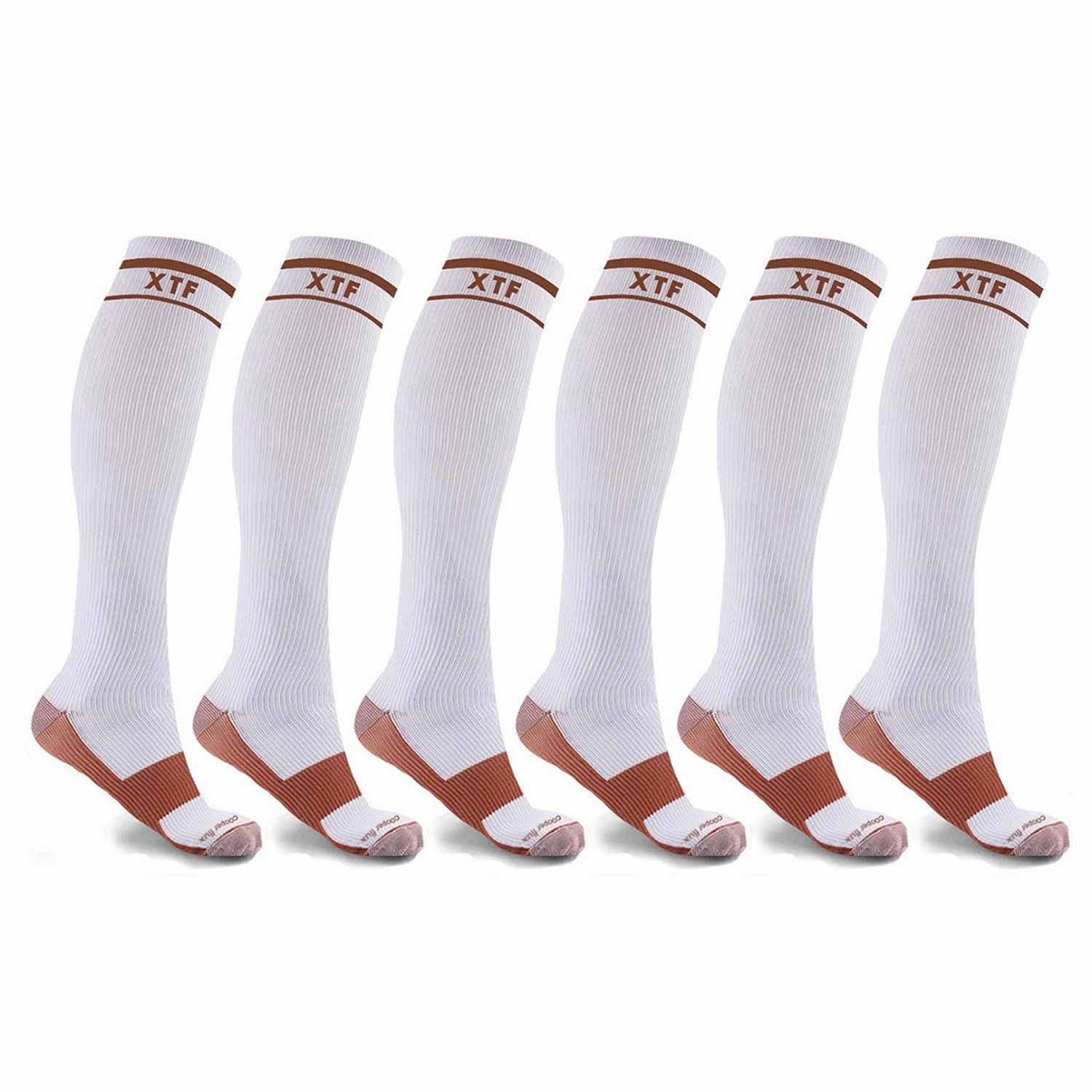 Copper-Infused Graduated Socks (6-Pairs)
