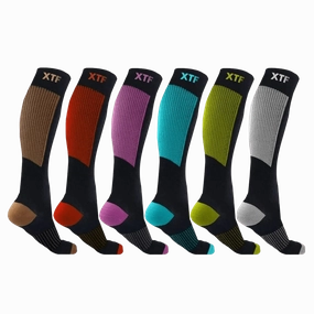 Copper-Infused Socks - Colored (6-Pairs)