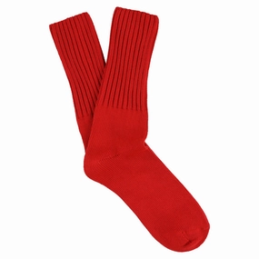 Crew Socks - Bright Red
