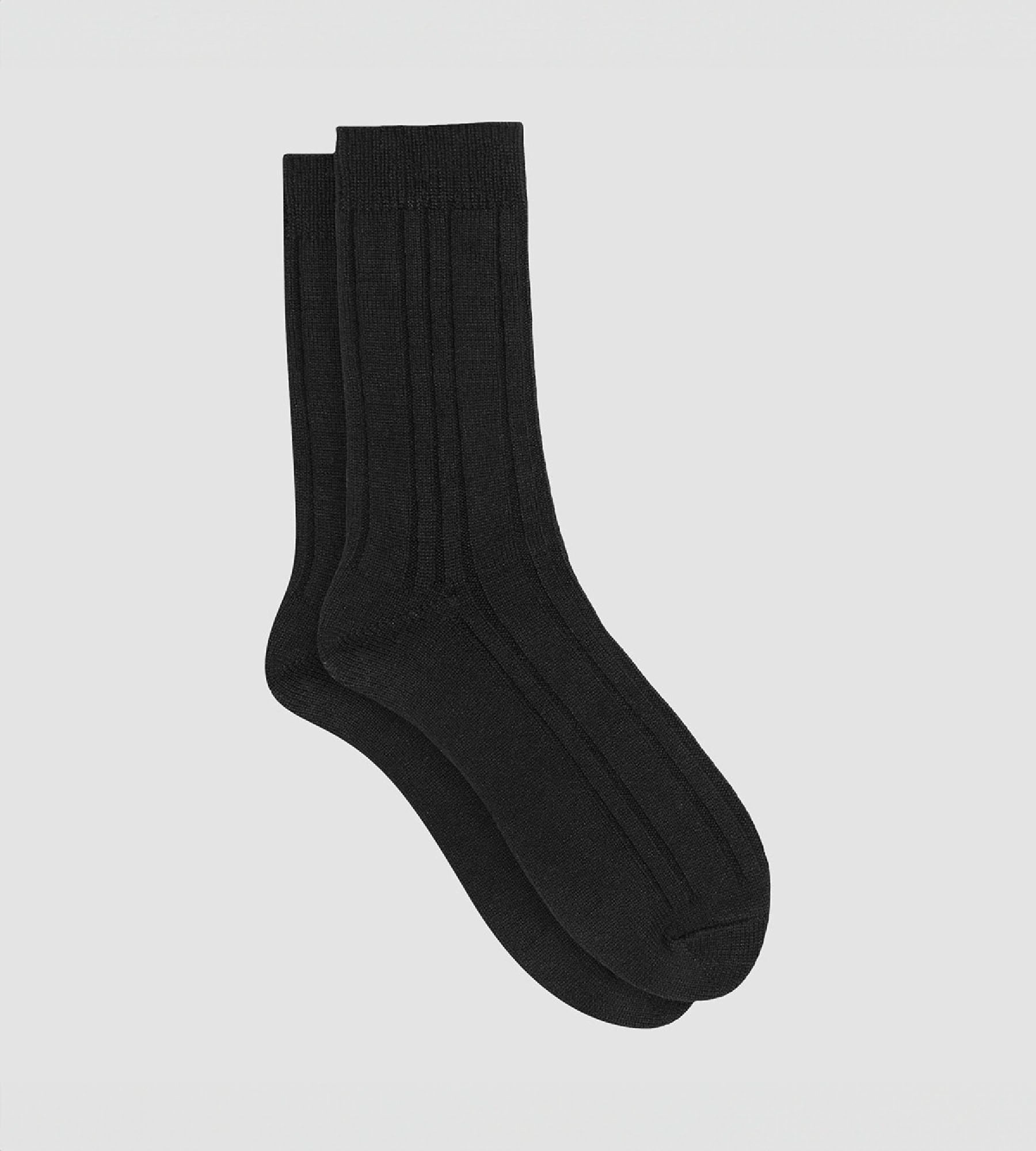 Dim Bamboo pack of 2 pairs of men's long viscose socks Black