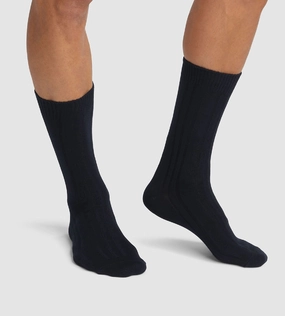 Dim Bamboo pack of 2 pairs of men's long viscose socks Black