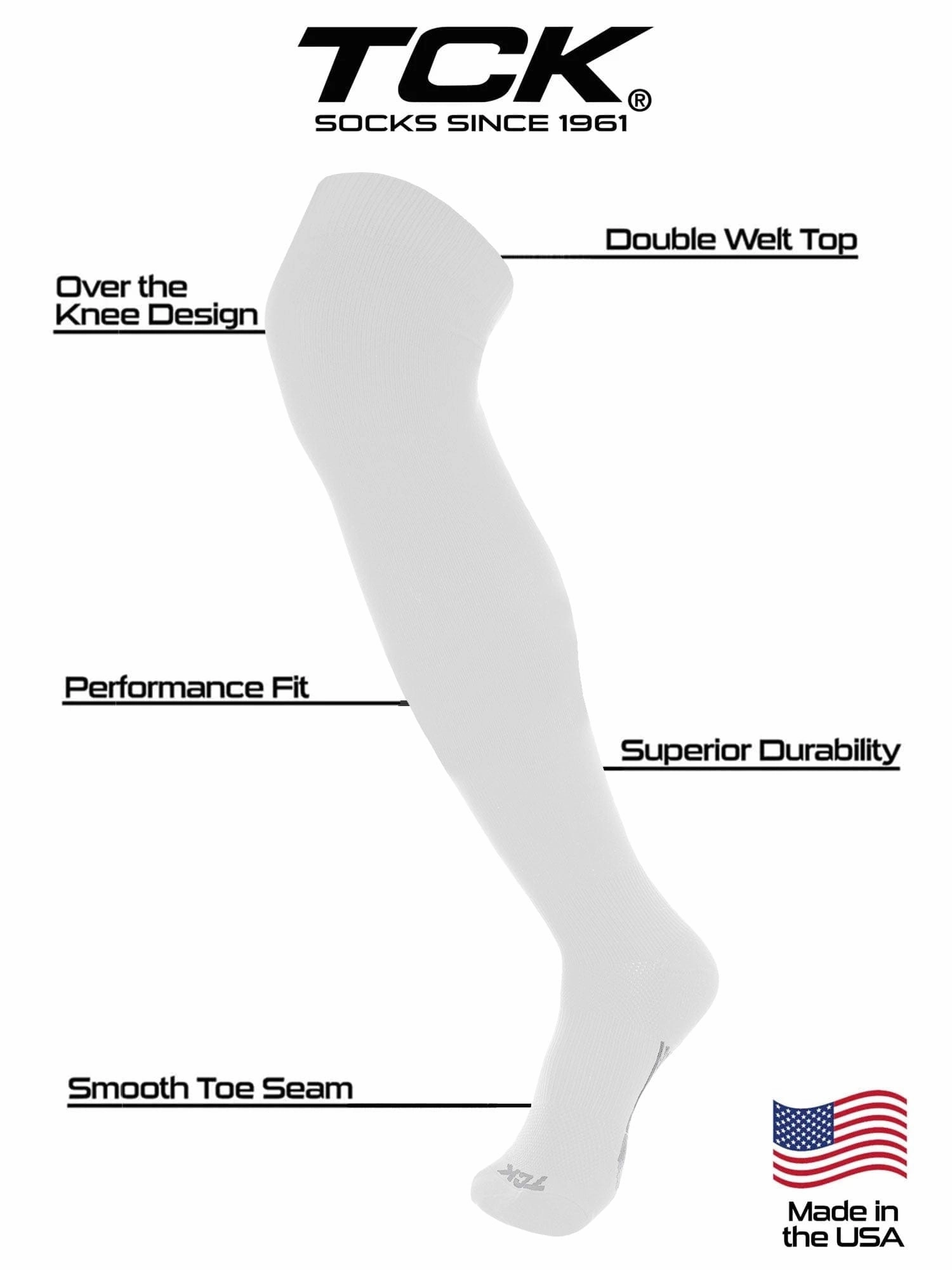 Dugout Over the Knee Baseball Socks | Elite Athletic Sock