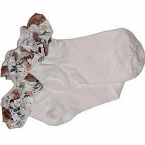 Fall Bear Ruffle Socks