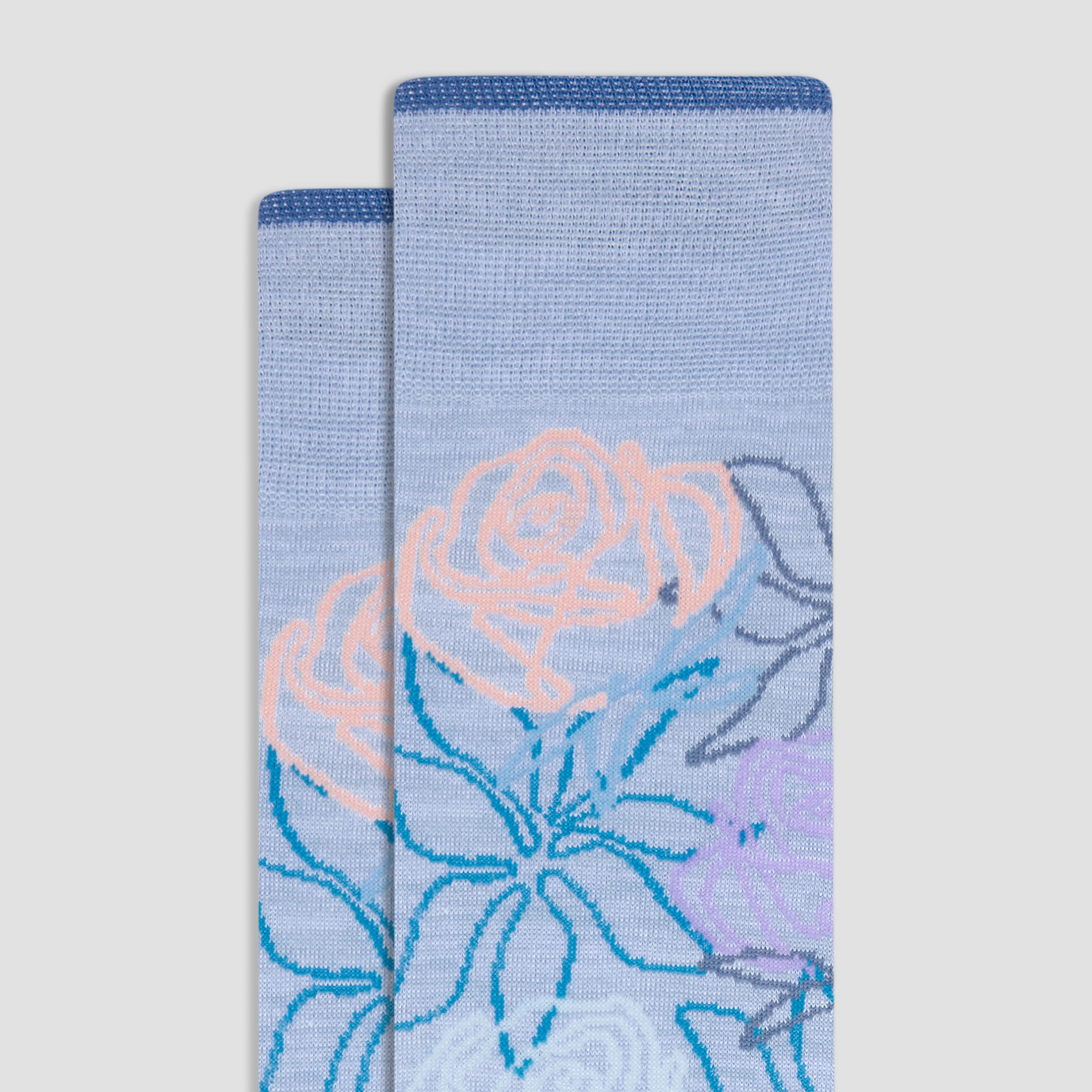 Floral Mid-Calf Socks