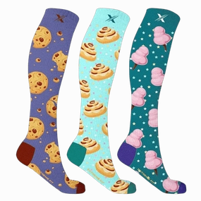 Fun & Expressive Compression Socks (3-Pairs)