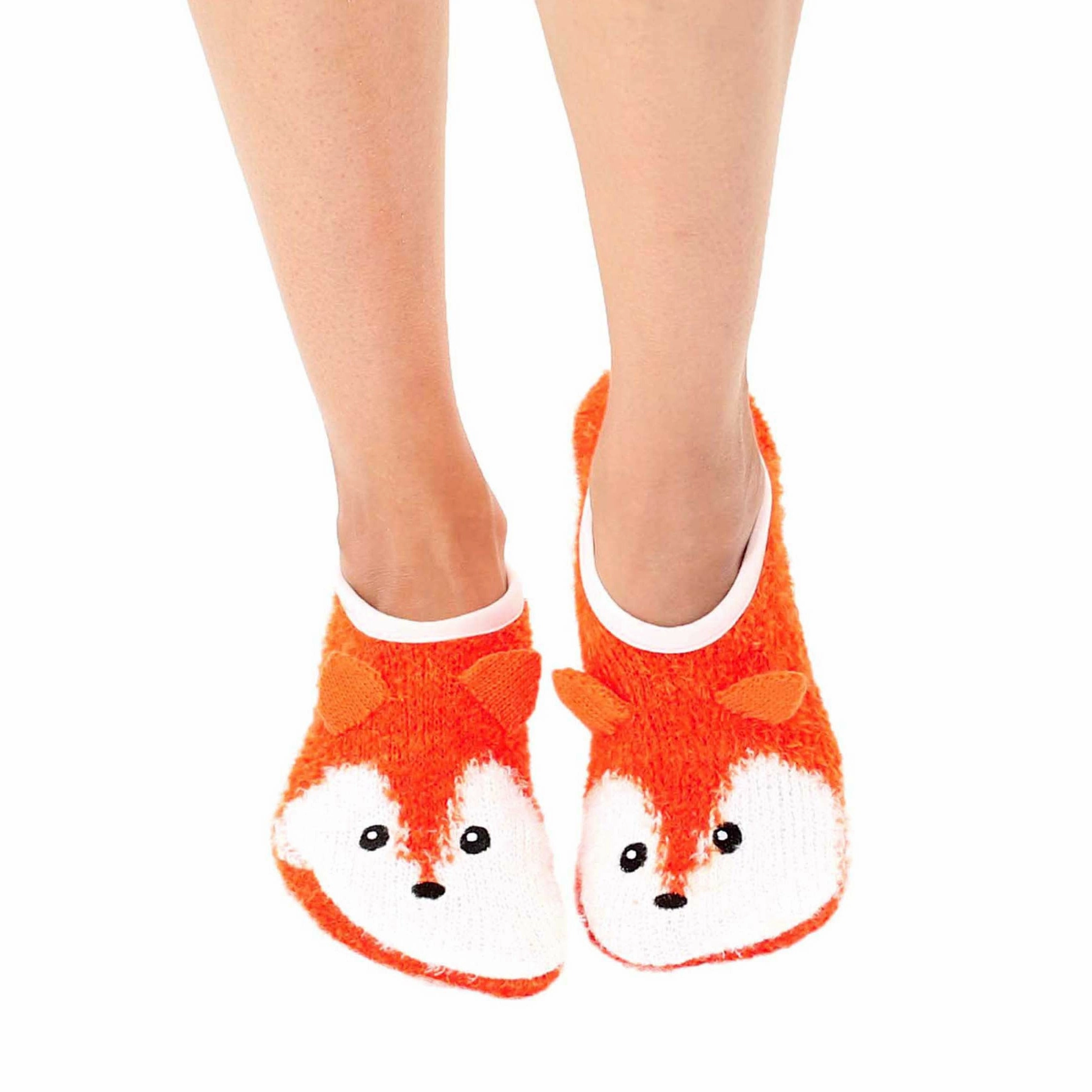 Fuzzy Fox Non-Skid Slipper