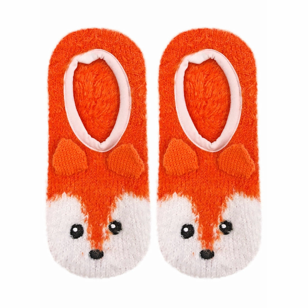 Fuzzy Fox Non-Skid Slipper