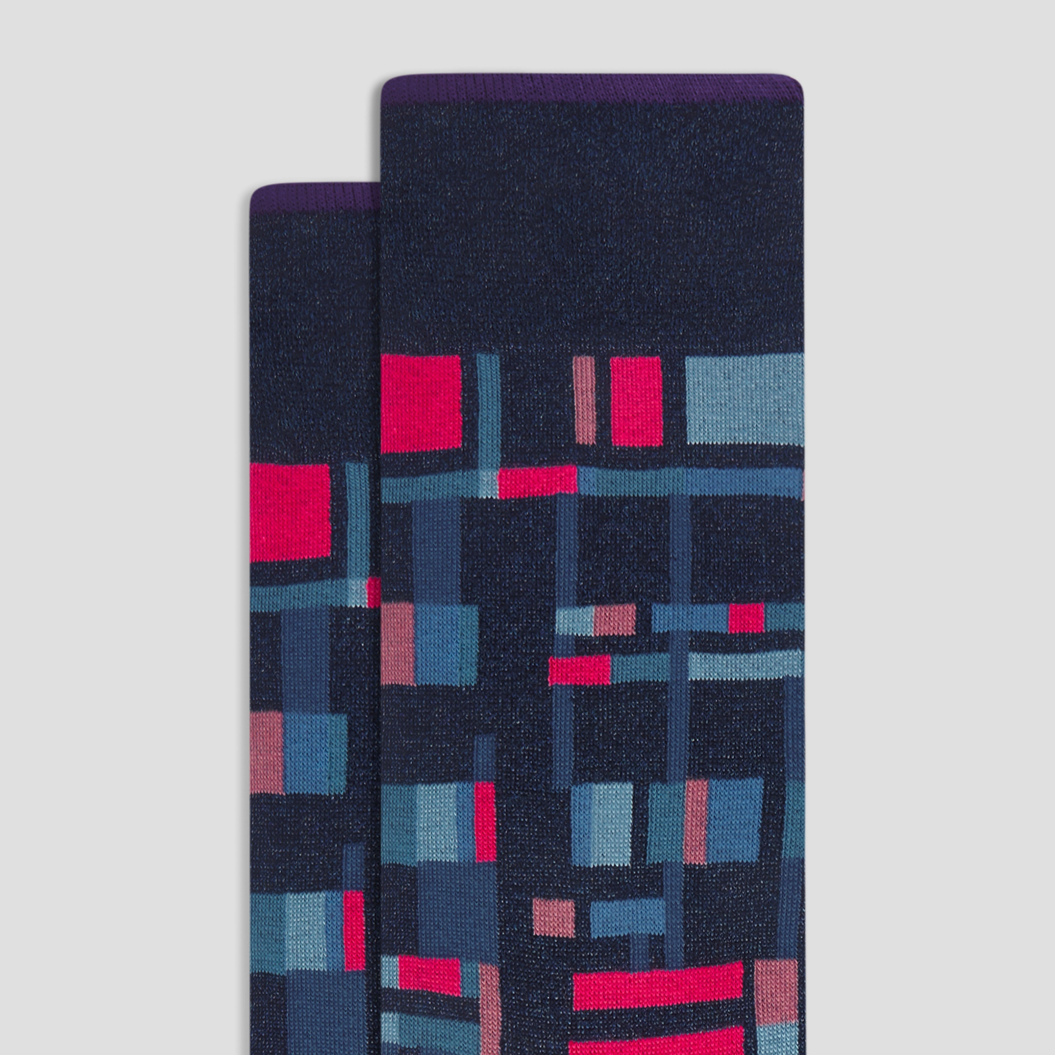 Geometric Mid-Calf Sock
