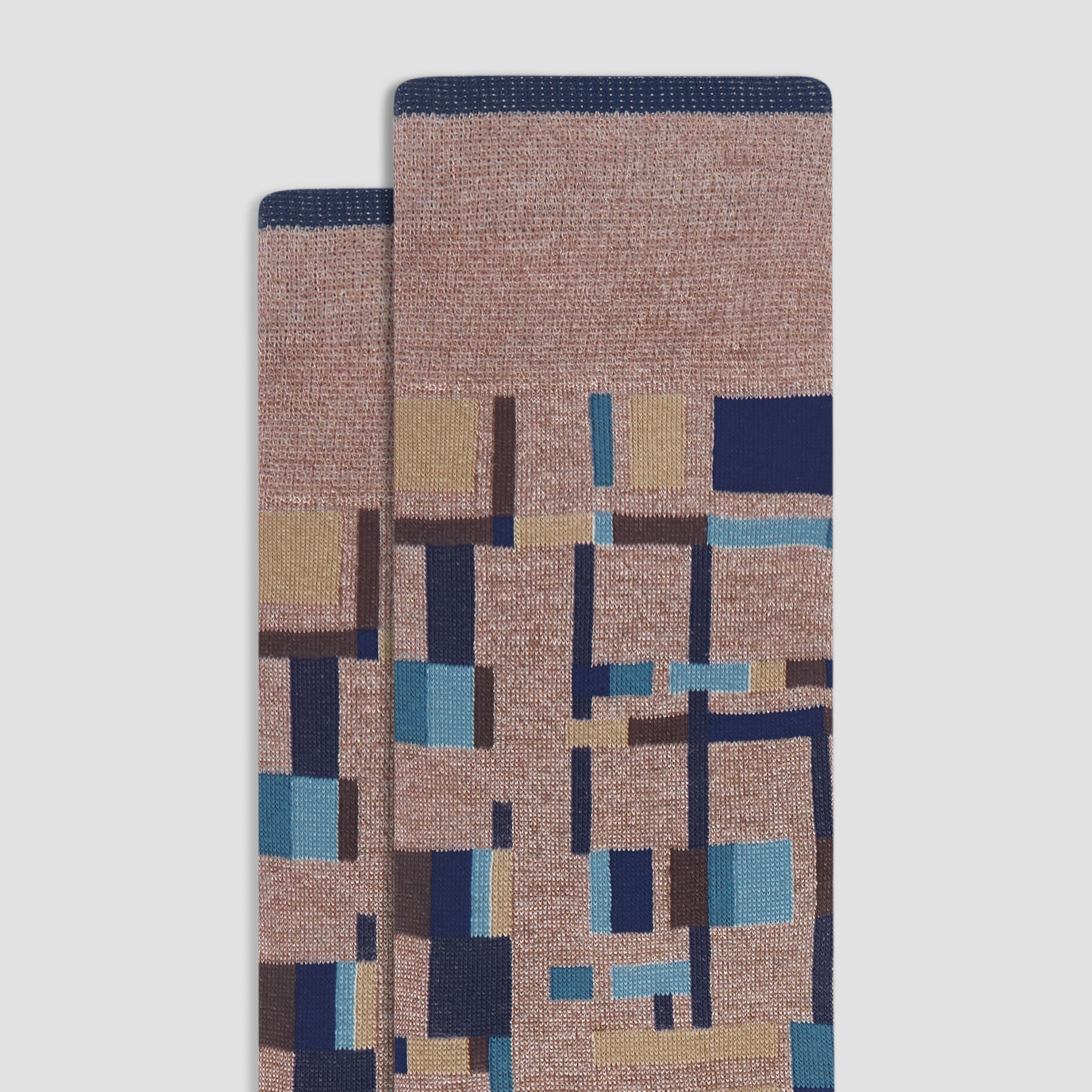 Geometric Mid-Calf Sock