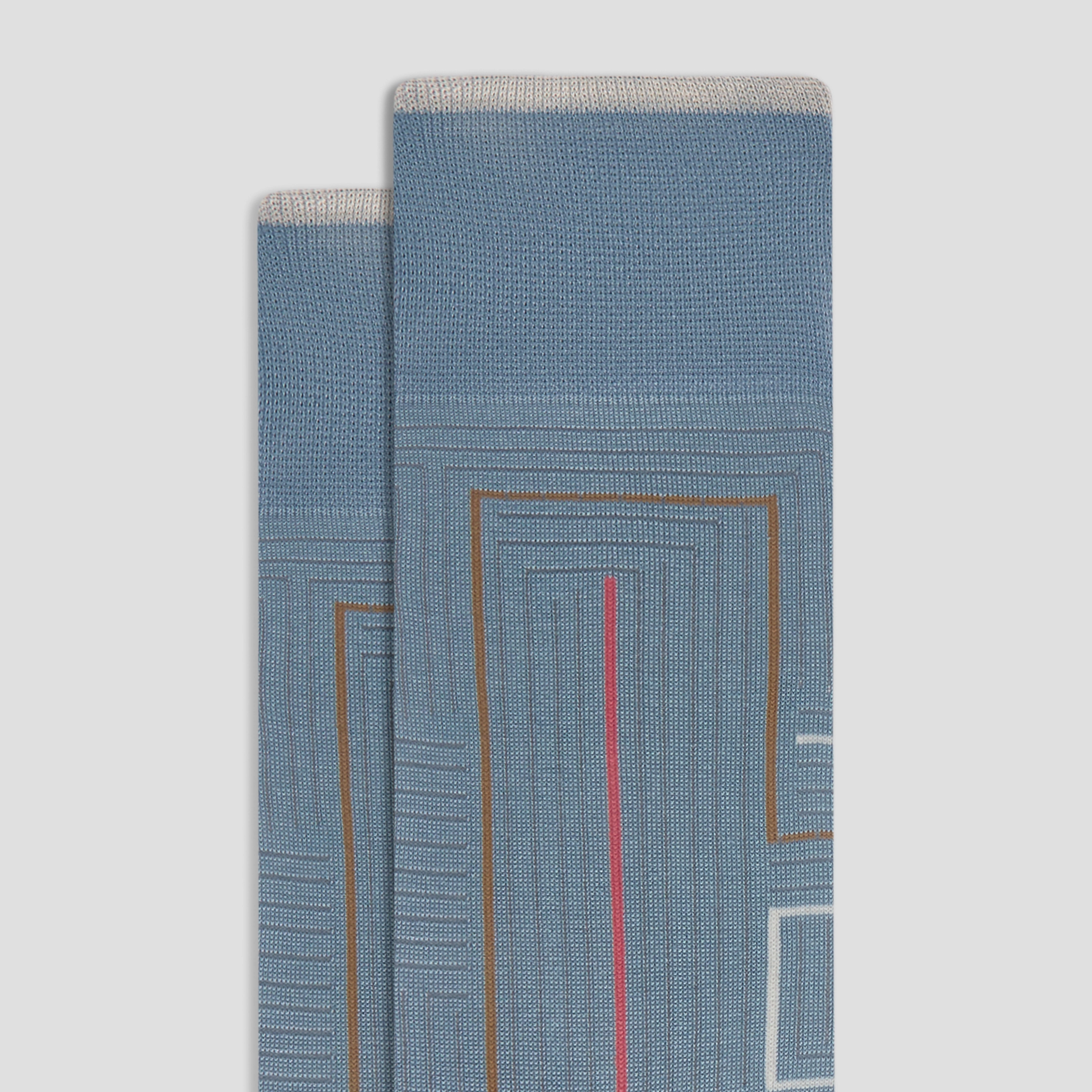 Geometric Mid-Calf Socks