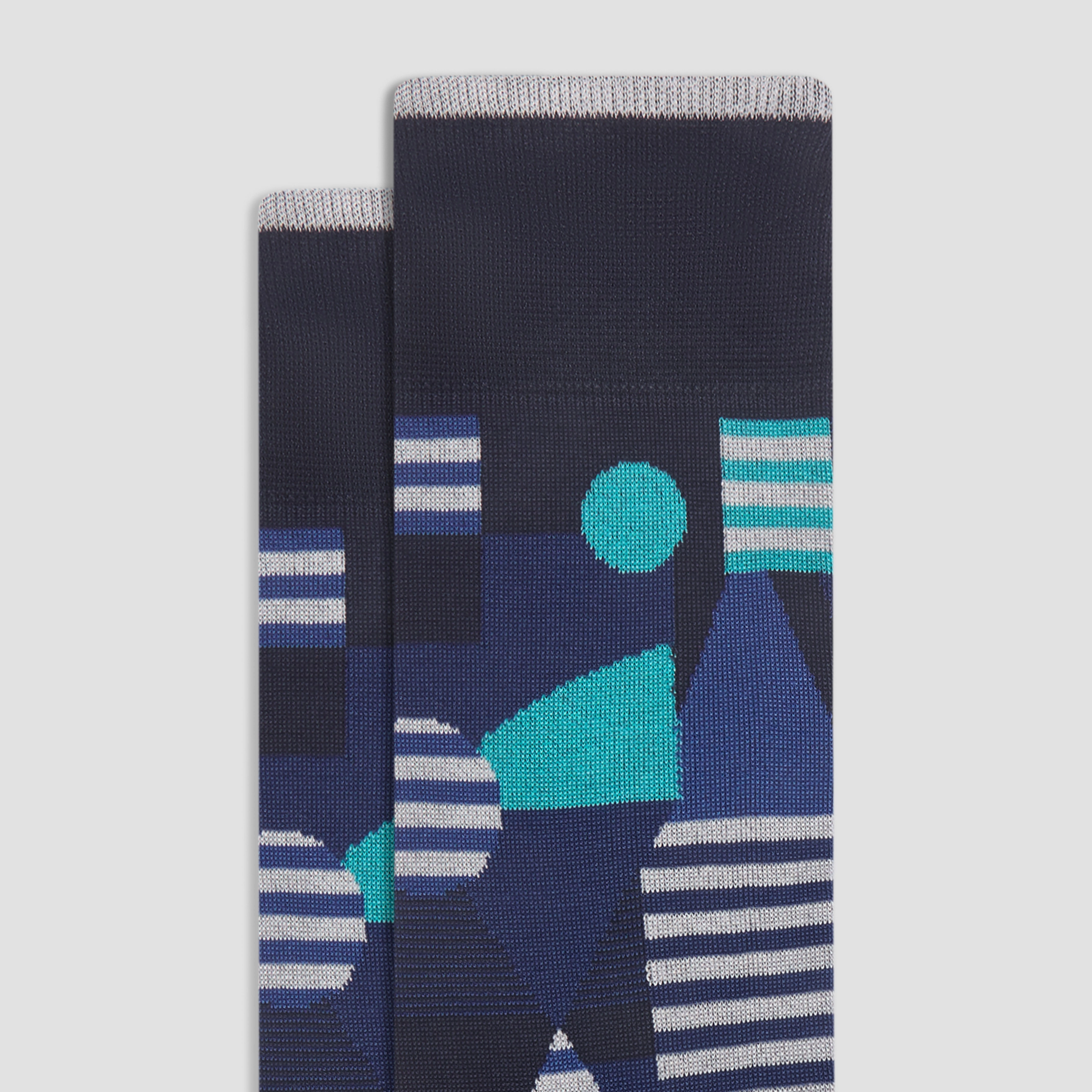 Geometric Mid-Calf Socks
