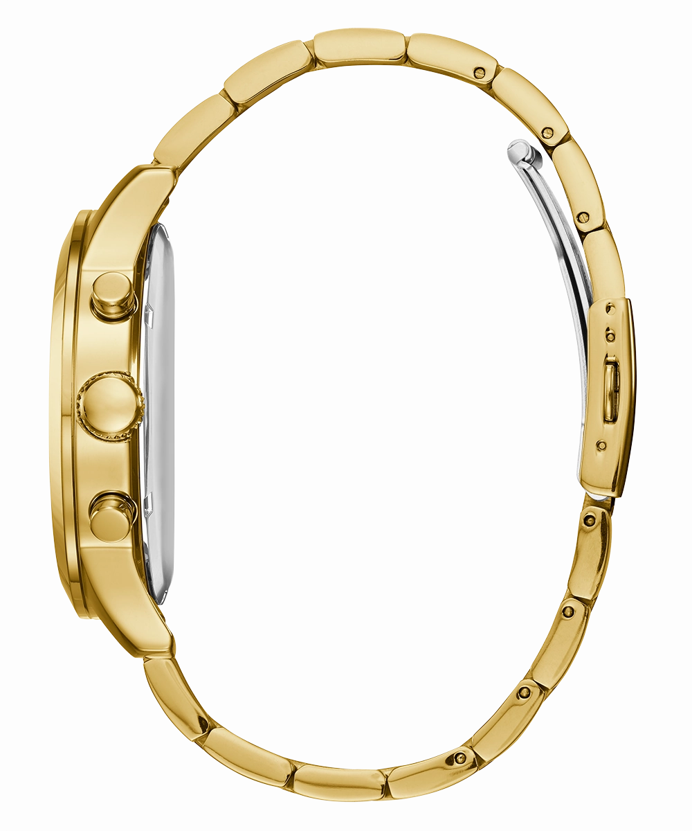 GUESS Mens Gold Tone Chronograph Watch