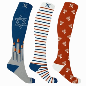 Home for the Challah-days Compression Socks (3-Pairs)