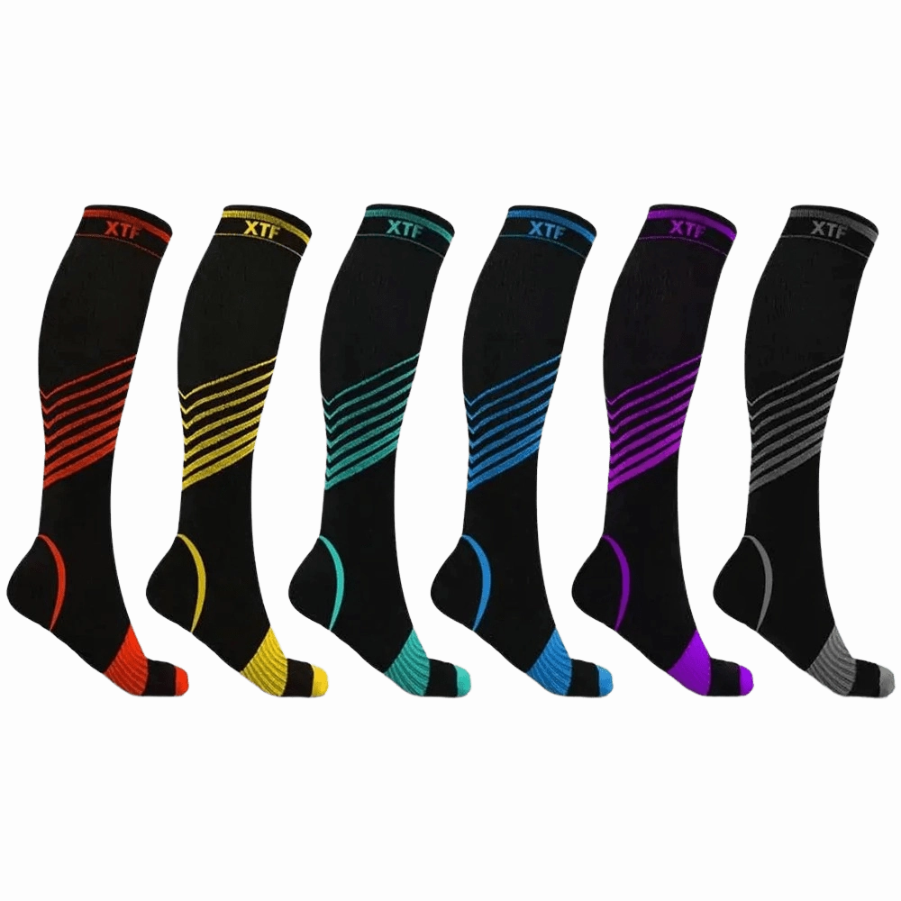 Knee-high Compression Socks (6-Pairs)