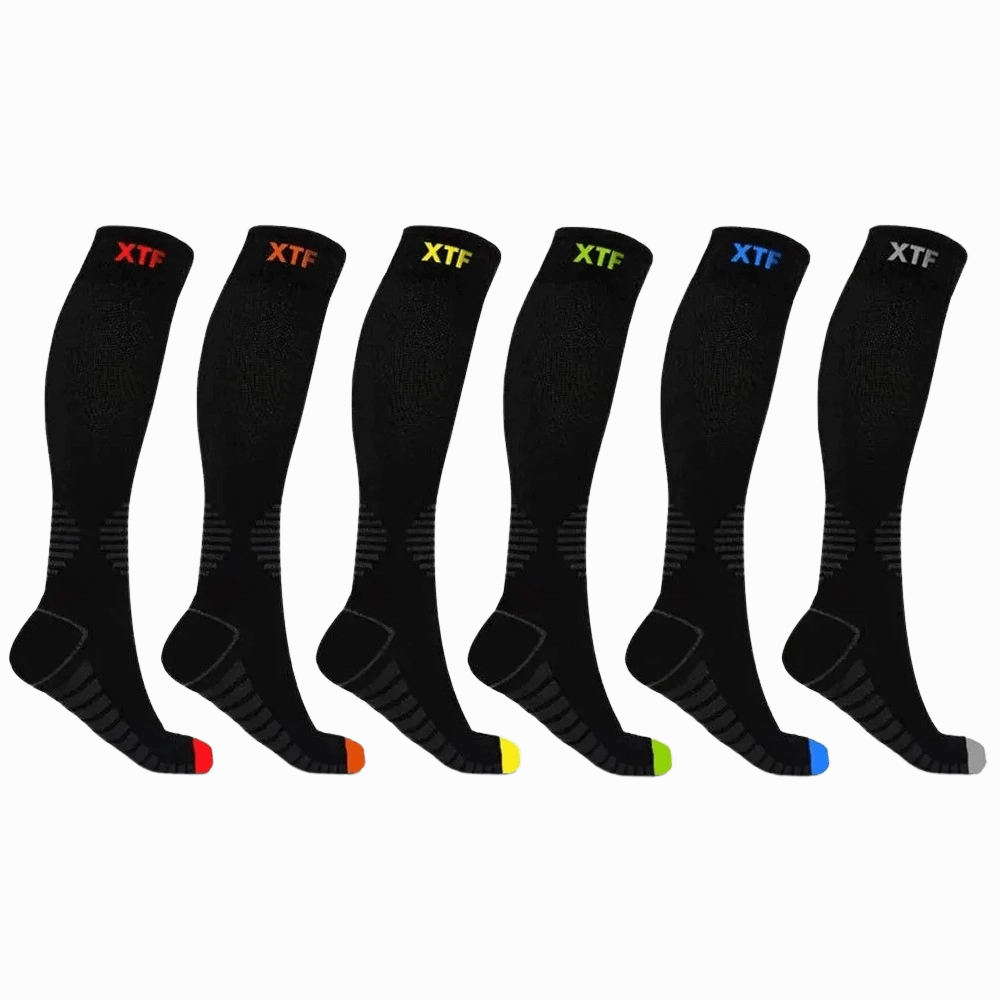Knee-high Compression Socks (6-Pairs)