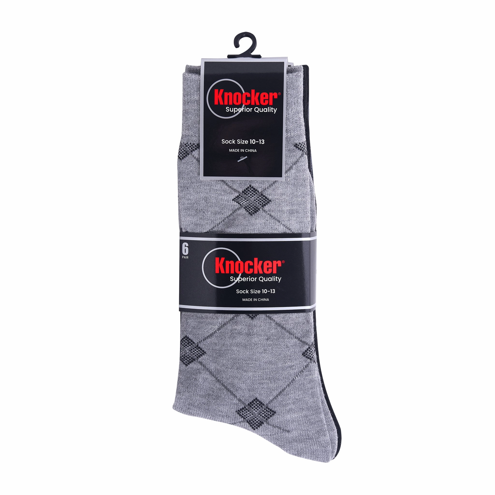 KNOCKER MEN'S PATTERNED DRESS SOCKS (9915_ASST)