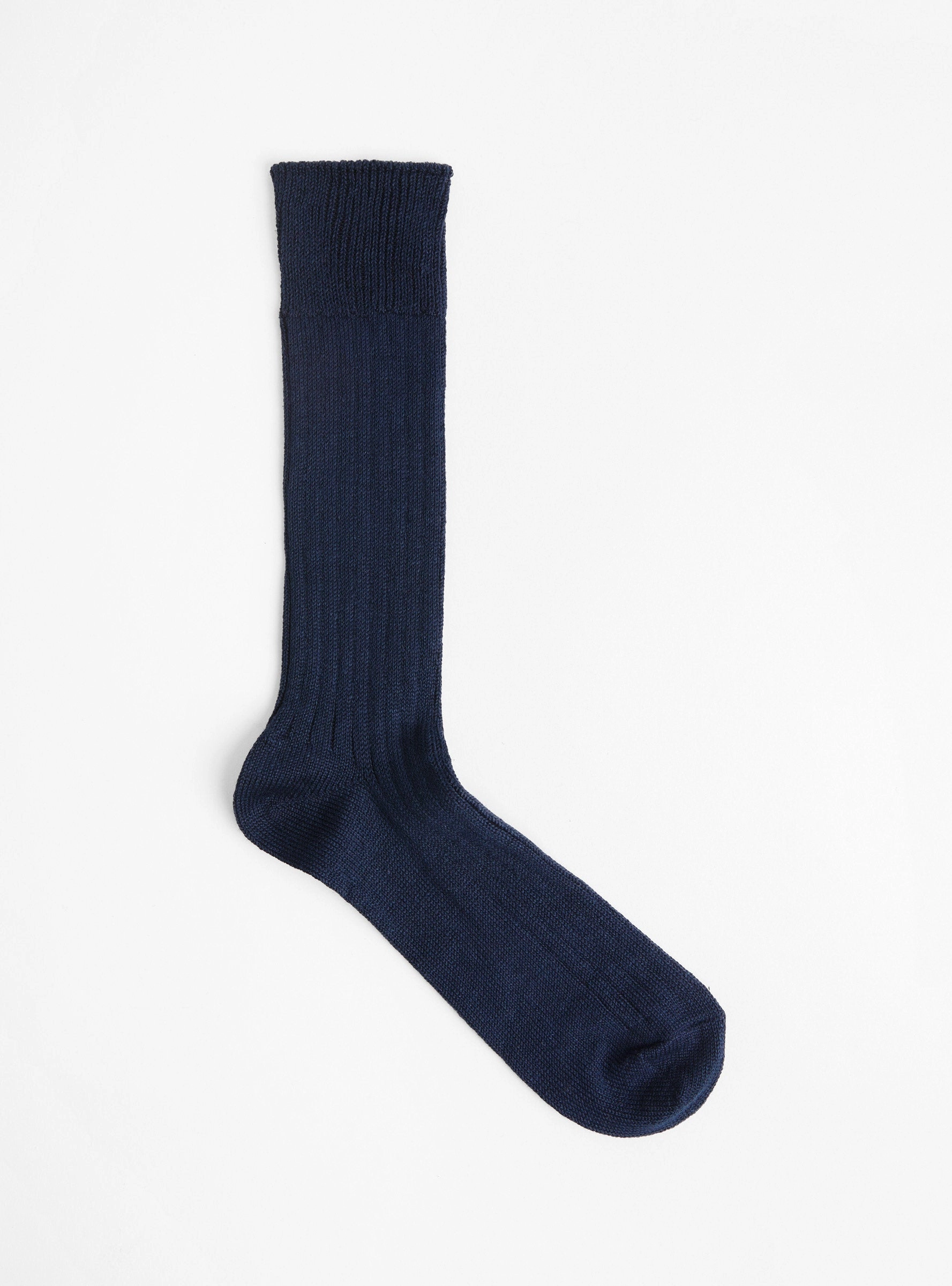 Linen Cotton Socks Navy