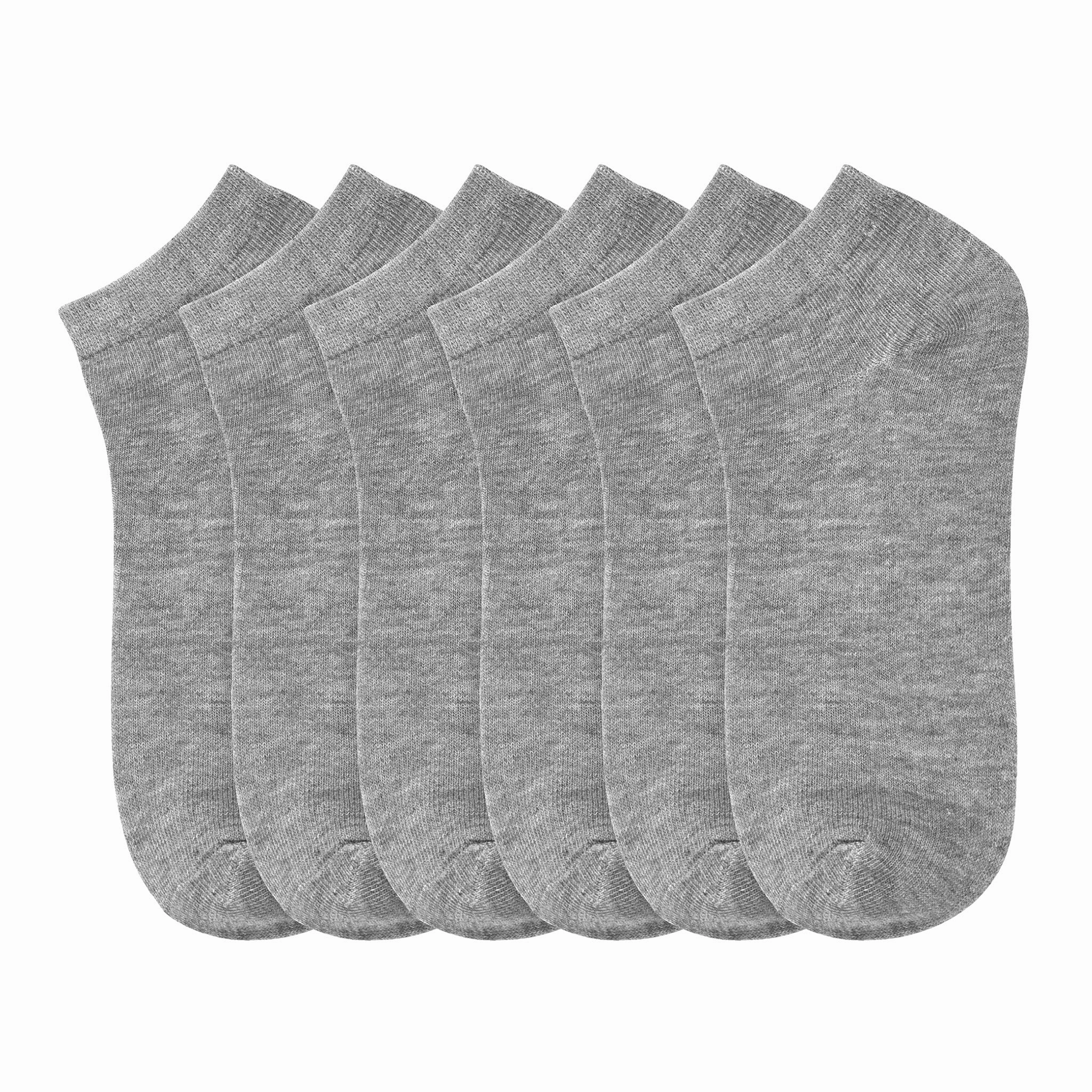 MAMIA LOW CUT PLAIN GRAY SOCKS (70033_G/P)