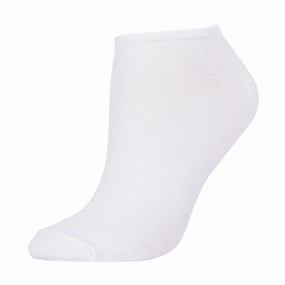 MAMIA NO SHOW PLAIN WHITE SOCKS (70033_WT-D)