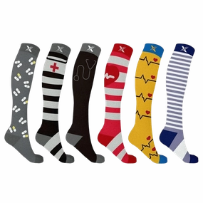 Medical Prints Compression Socks (6-Pairs)