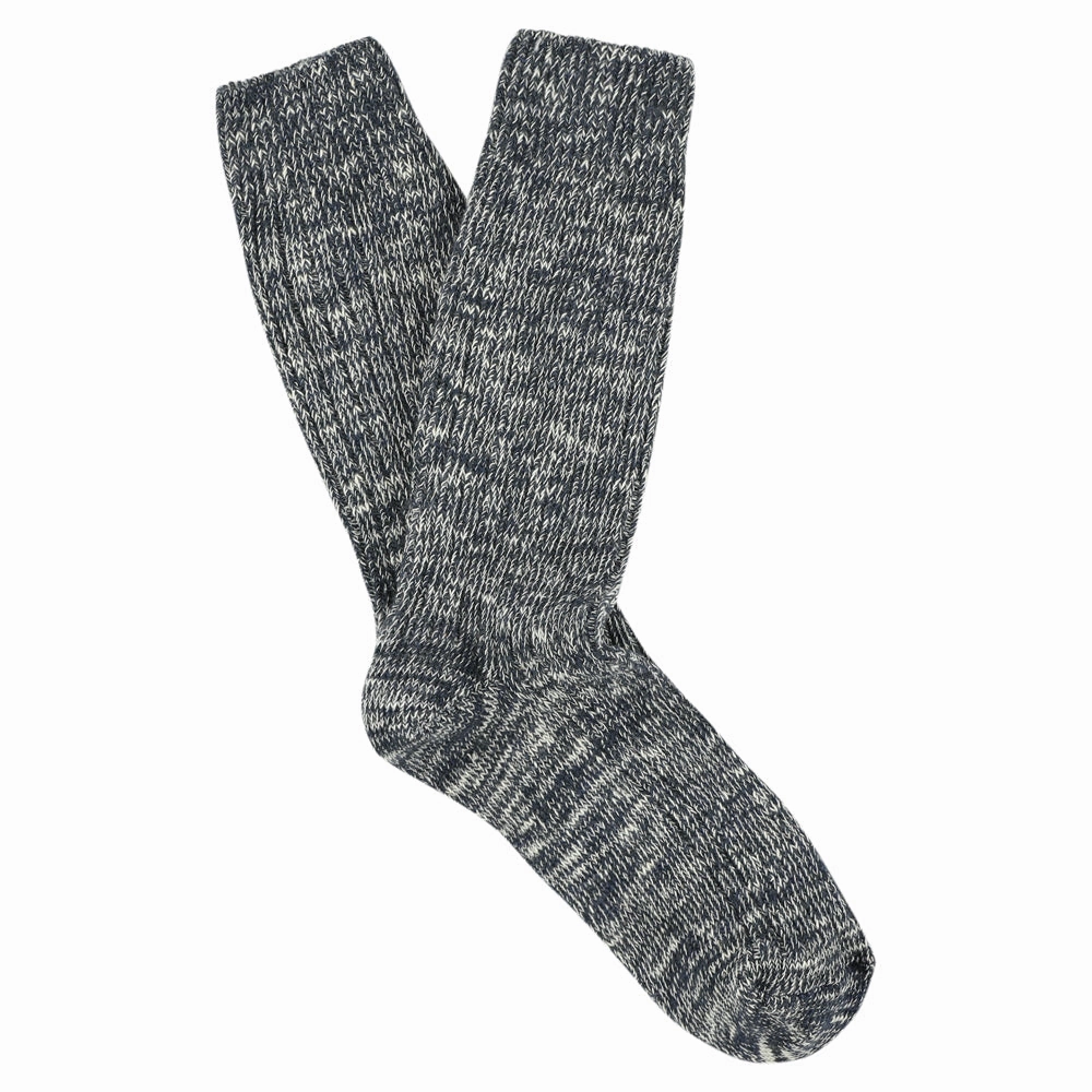 Melange Socks - Flame Blue