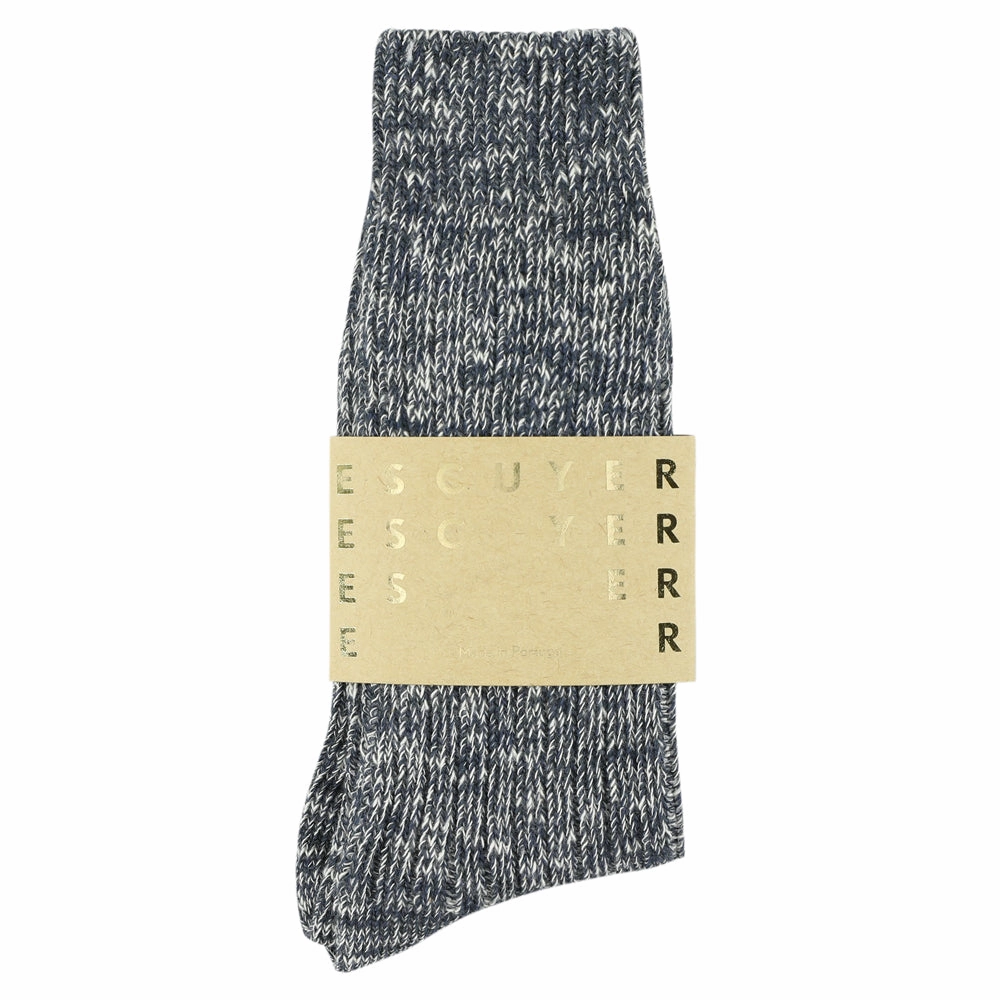 Melange Socks - Flame Blue