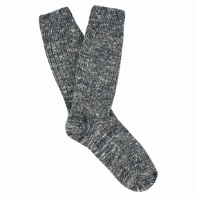 Melange Socks - Flame Blue