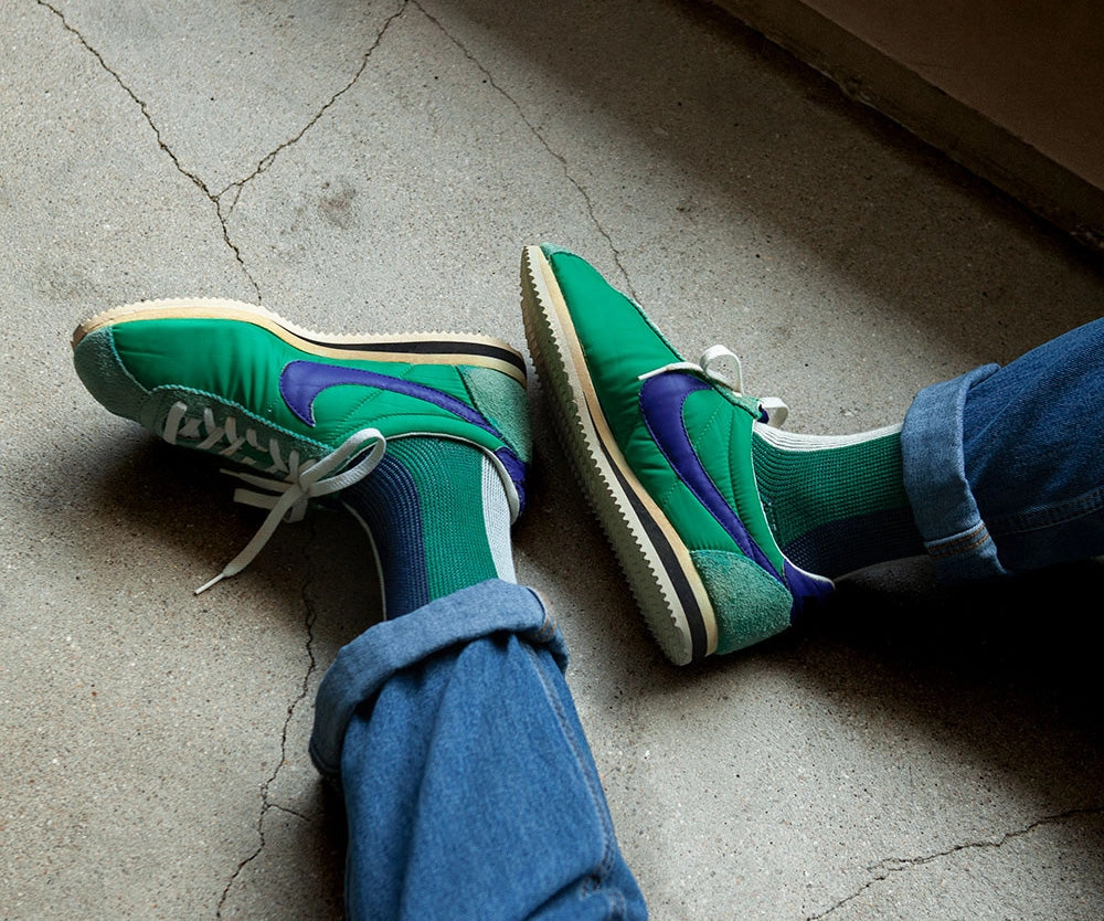 Men's BLanCHE Socks - Green, Ivory, & Navy