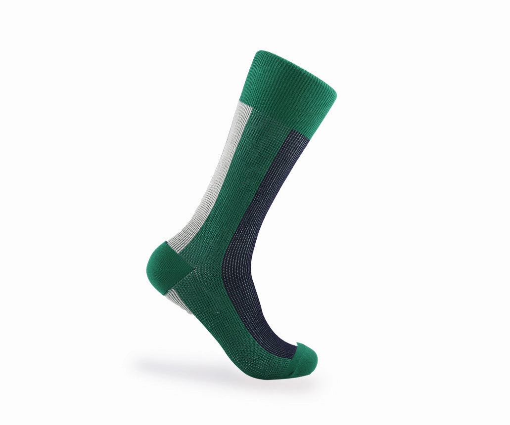 Men's BLanCHE Socks - Green, Ivory, & Navy