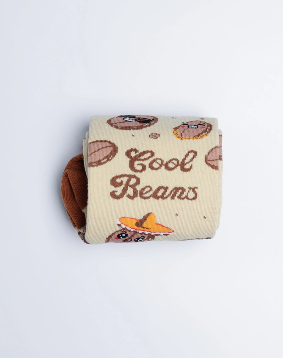 Men's Cool Beans Funny Crew Socks