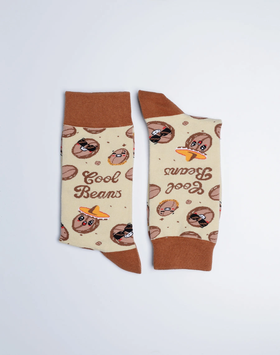 Men's Cool Beans Funny Crew Socks