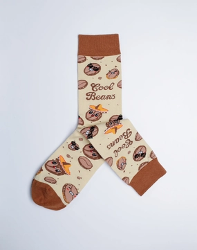 Men's Cool Beans Funny Crew Socks