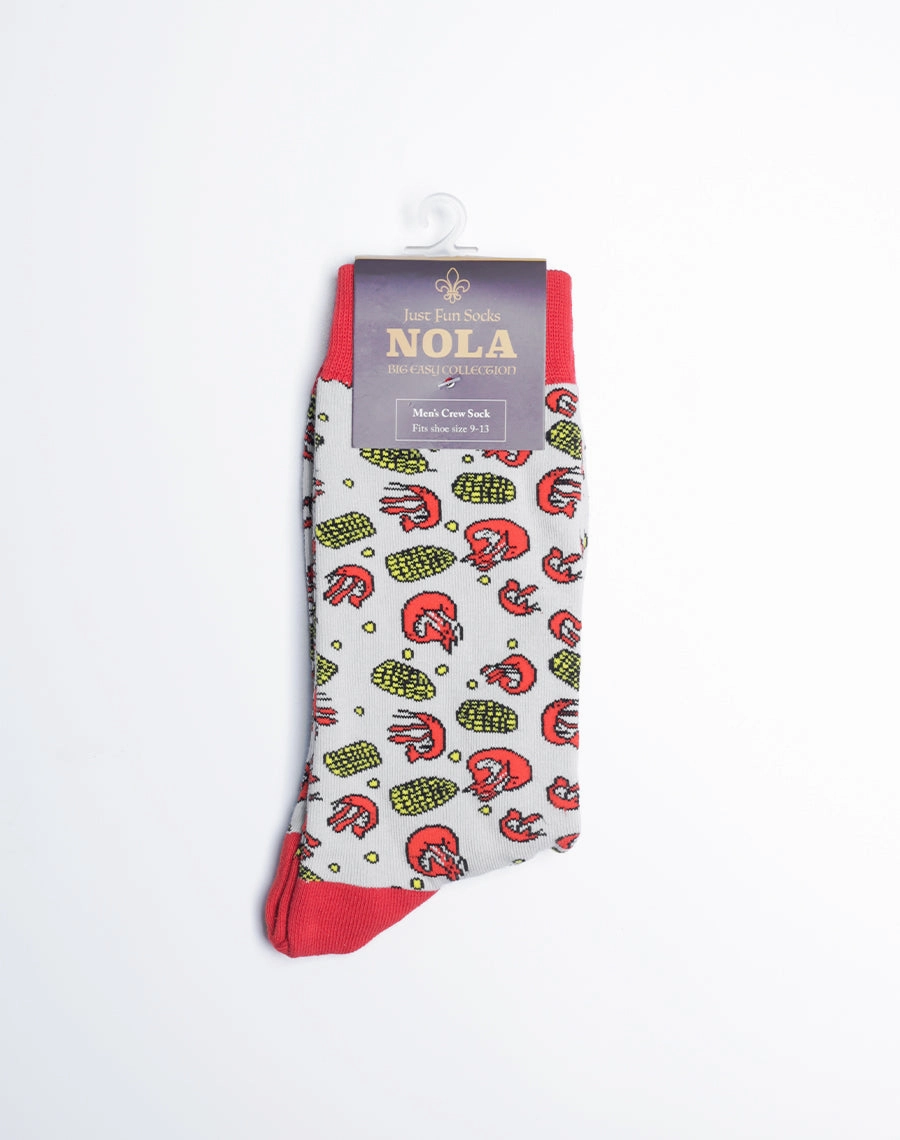 Men's Crawfish & Corn Crew Socks