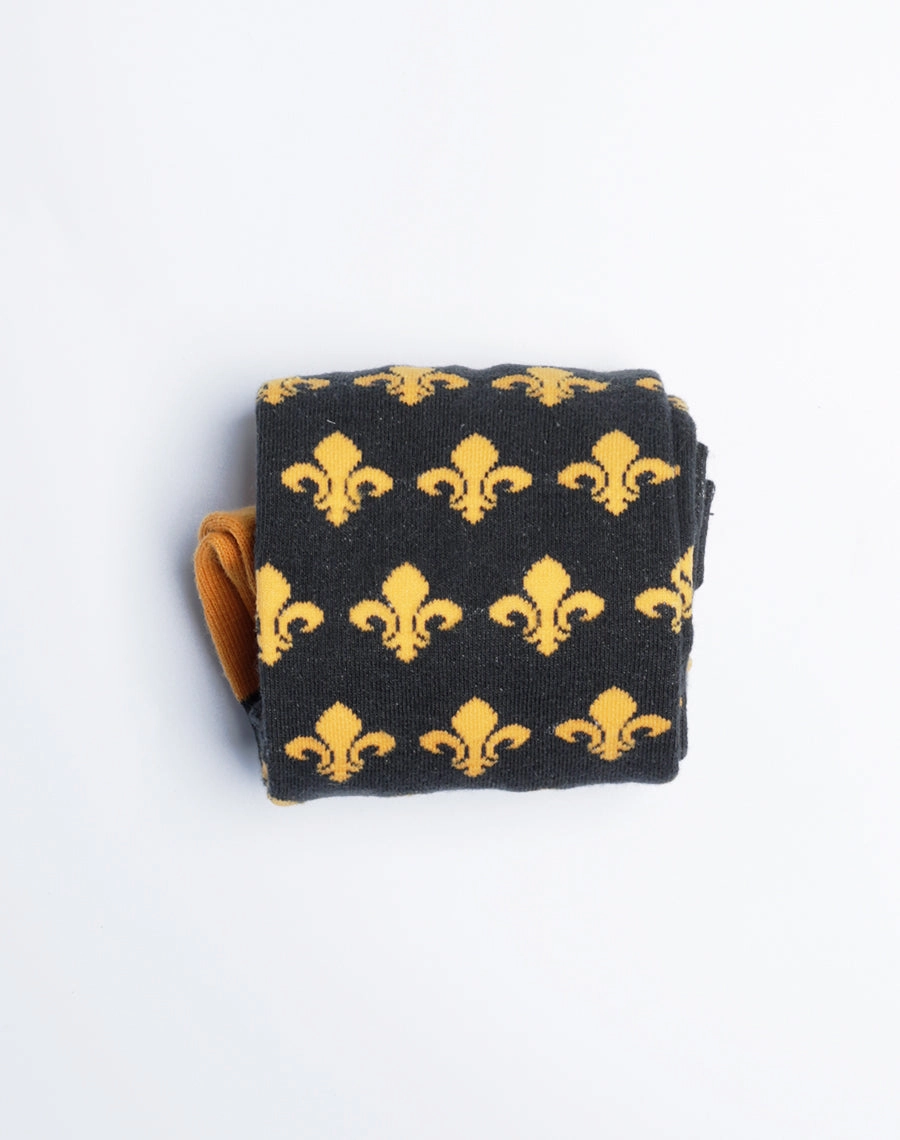 Men's Fleur De Lis Crew Socks