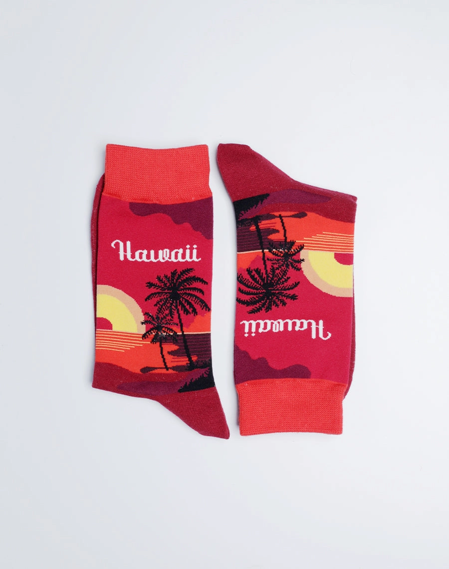 Men's Hawaii Sunset Crew Socks