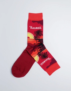 Men's Hawaii Sunset Crew Socks