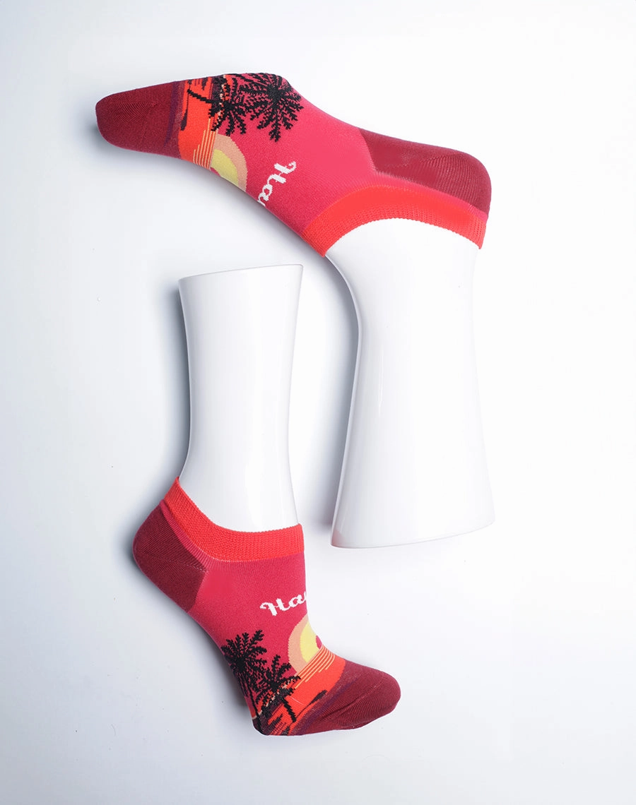 Men's Hawaii Sunset Tropical No Show Socks