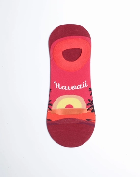 Men's Hawaii Sunset Tropical No Show Socks